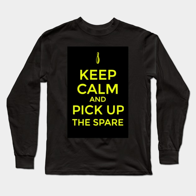 Keep Calm and Bowl Long Sleeve T-Shirt by moothemonkey